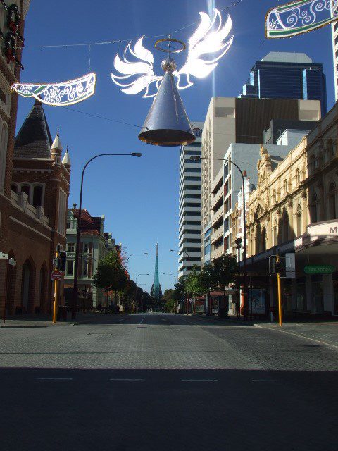 More Christmas decorations in Perth City