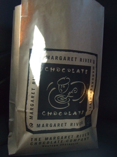 Nice paperbag from Margaret River Chocolate Company