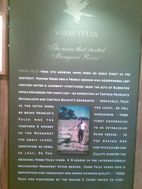 History of Vasse Felix vineyard