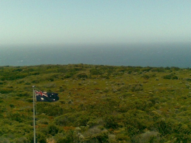 Aussie flag at Cape Naturaliste