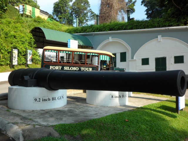 At the start of the Fort Siloso tour