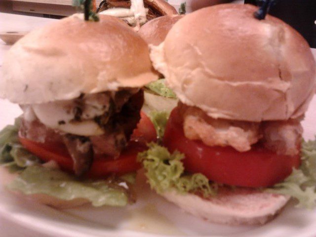 Battered Dory and Chicken Caesar Sliders