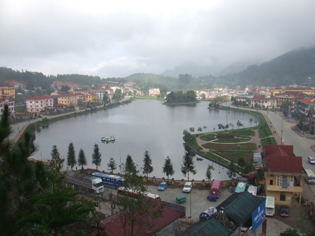 View from the Room of Victoria Sapa Hotel