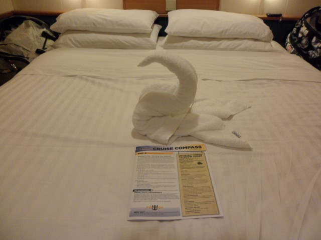 Swan Towel Art Royal Caribbean Cruise