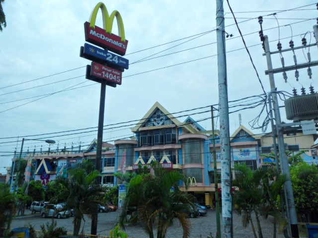 The only shopping centre and only McDonald's here in Lombok Indonesia