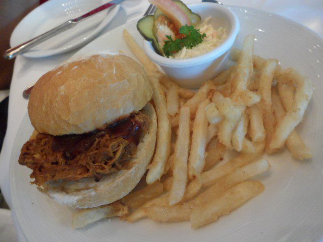 Pulled Pork Burger Royal Caribbean Cruise