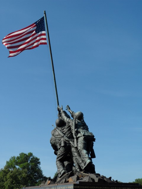 The Iwo Jima Memorial aka Marine Corps War Memorial