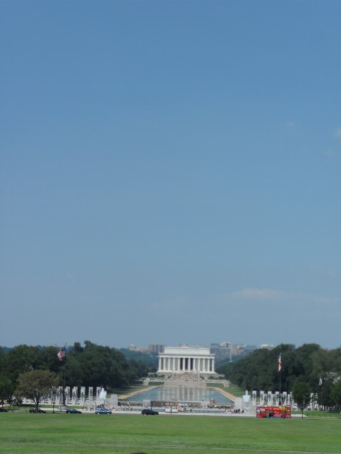 View of the Lincoln Memorial from the Washington Memorial