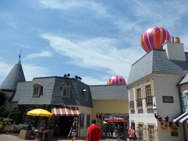 Intricately designed structures at Busch Gardens