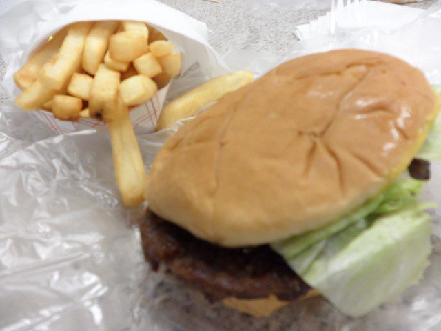 Cheeseburger with Fries Doumar's