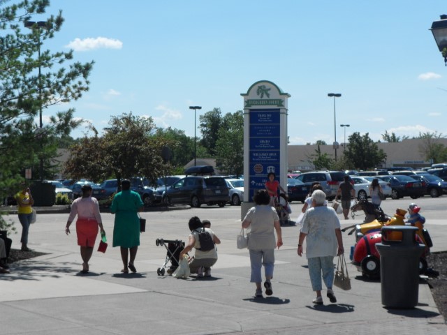 Carpark of Woodbury Common Premium Outlet New York