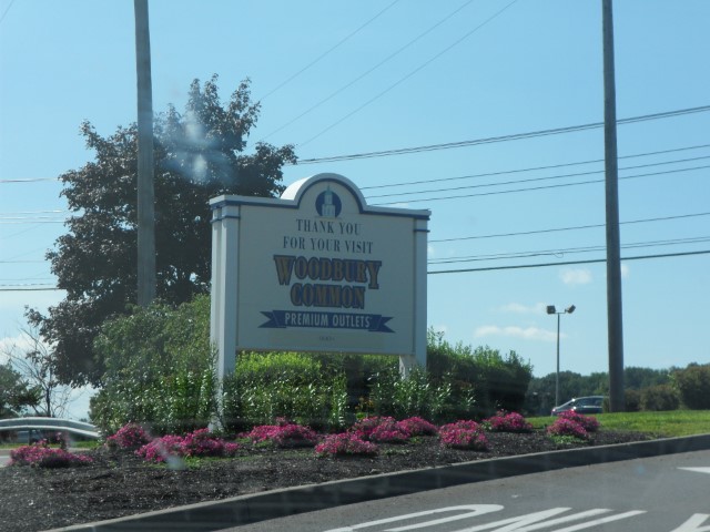 Signboard of Woodbury Common Premium Outlet