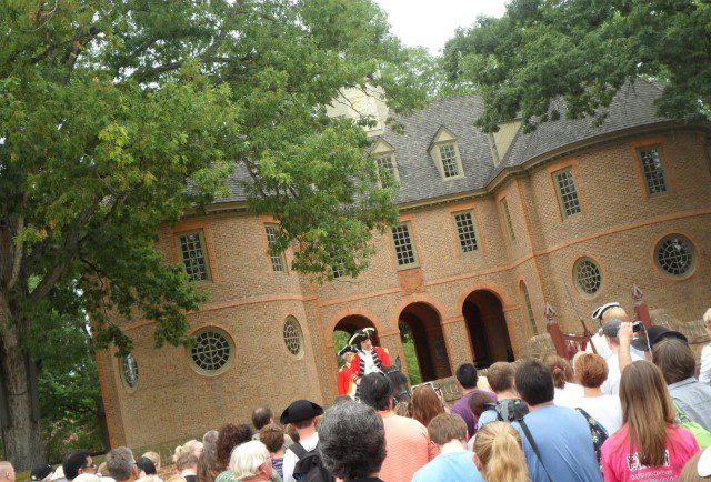 Jeering at the "Traitor" at Colonial Williamsburg