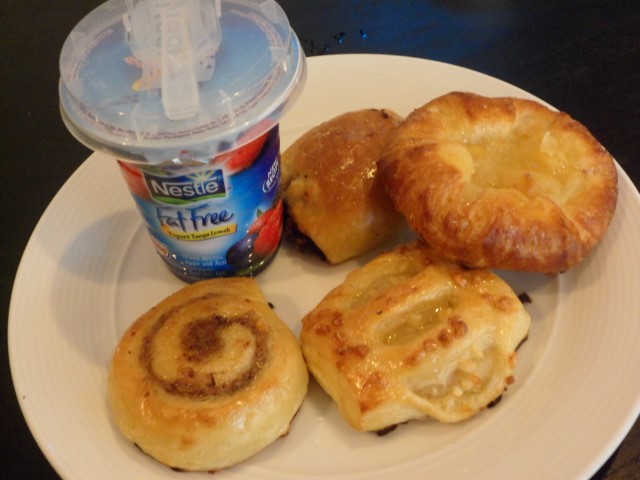 Pastries and Yoghurt