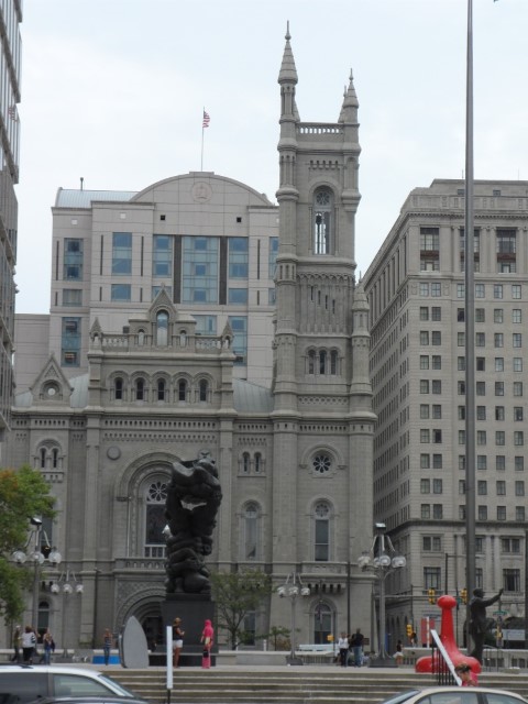 Structures around the City Hall area in Philadelphia