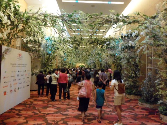 Entrance to the 20th WOC World Orchid Conference at Marina Bay Sands