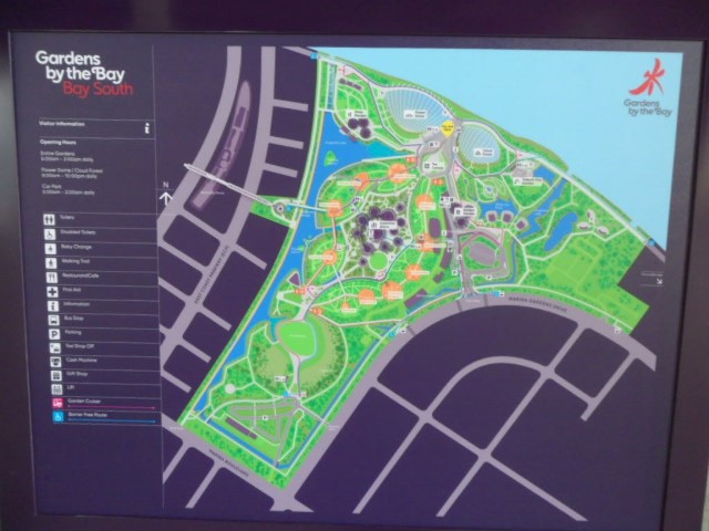Map of the Gardens by the Bay