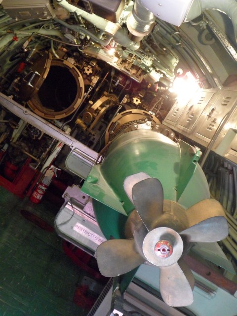 Rear of the Submarine - Cramped spaces!