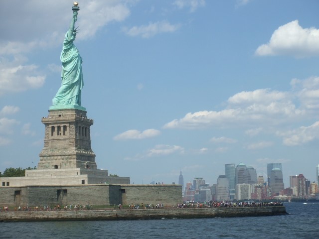 The Statue of Liberty as seen from the Ferry