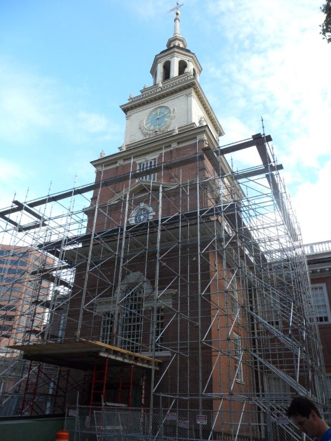 Independence Hall Philadelphia (under reconstruction)
