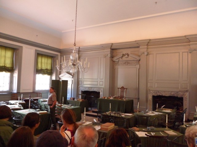 Hall where the declaration of Independence was signed