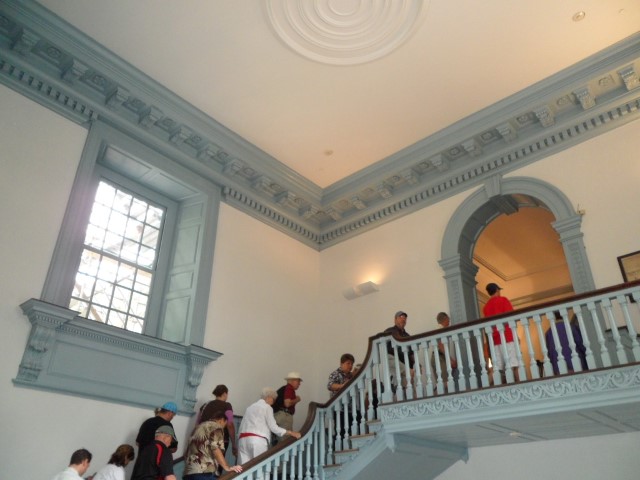 Going upstairs of Independence Hall
