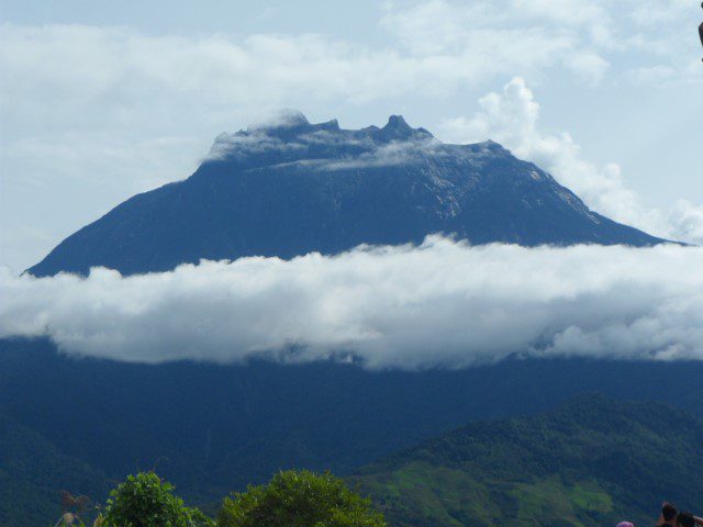 Close up view of Mount Kinabalu