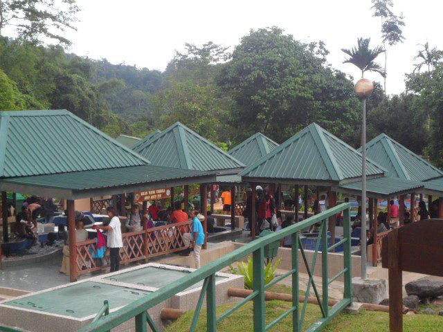 Poring Hot Springs Kota Kinabalu where Kate dipped her feet and enjoyed a book