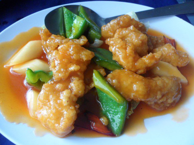 Sweet and Sour Fish at Fair Garden Restaurant Kota Kinabalu