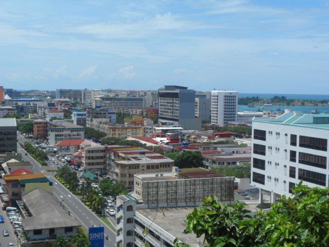 View of City from Signal Hill Observatory Kota Kinabalu