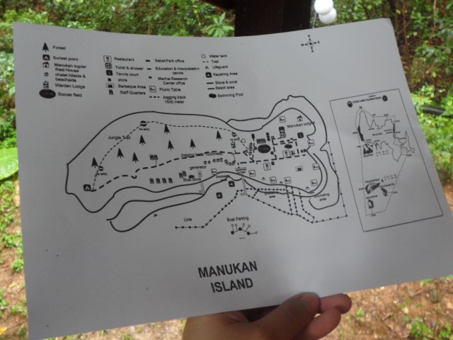 Map of Manukan Island Kota Kinabalu
