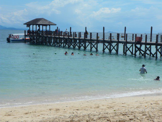 Jetty of Manukan Island Kota Kinabalu