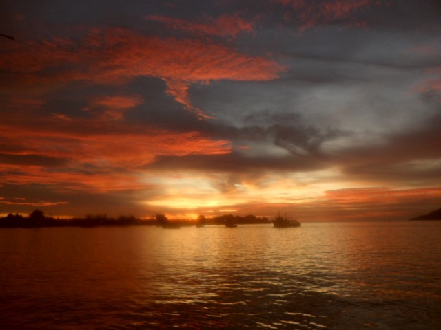 Beautiful Skies as seen from Shamrock Pub Kota Kinabalu Waterfront