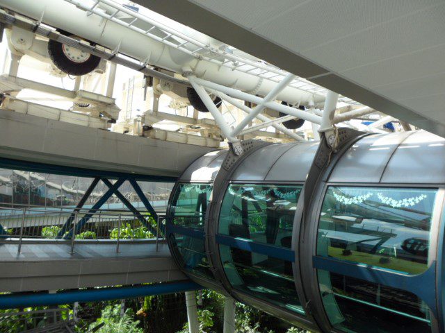 Mechanism of turning the Singapore Flyer