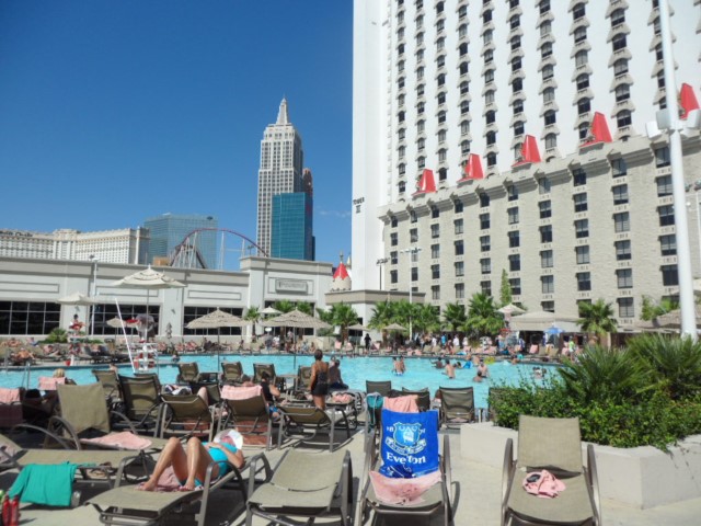 View of the pool of the Excalibur