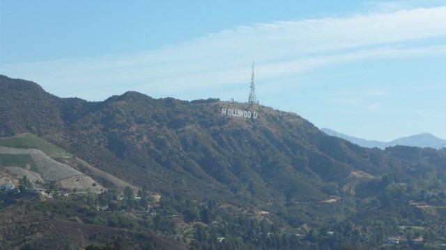 Hollywood Sign as seen from Mulholland Drive
