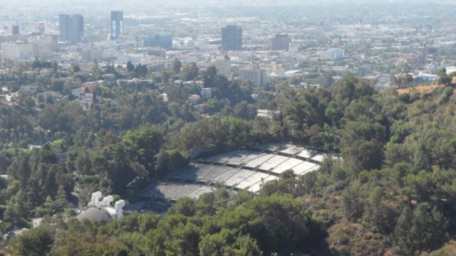 View of Hollywood Bowl from Mulholland Drive