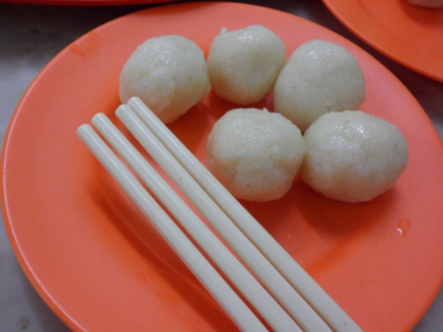 Chicken Rice Balls at Chung Wah