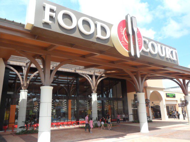 Food court of Johor Premium Outlets JPO, Malaysia