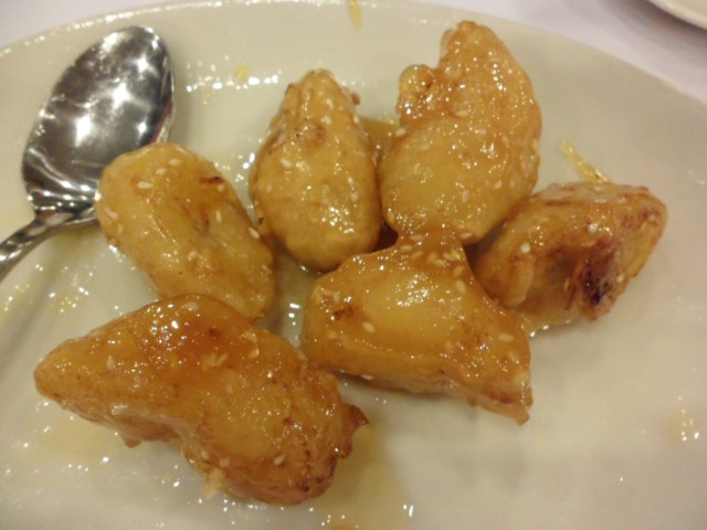 Fried Toffee Banana at Prima Tower Revolving Restaurant