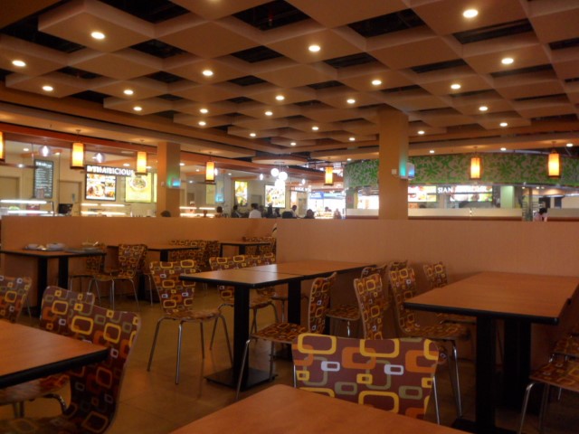 Internal view of Food court at Johor Premium Outlets JPO, Malaysia