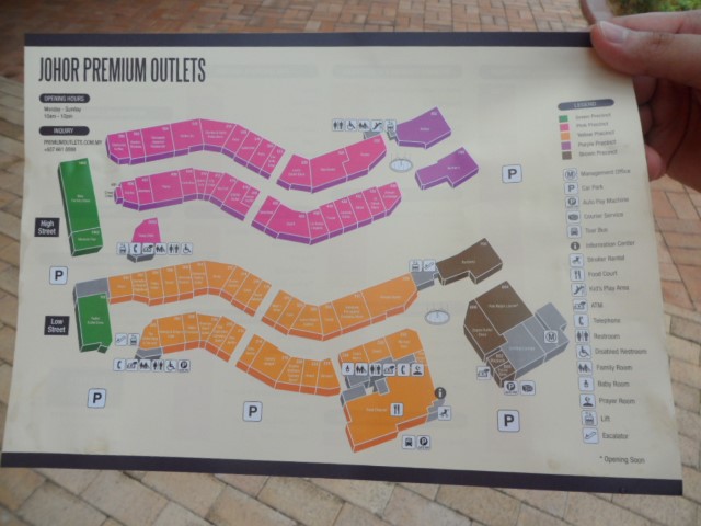 Map of Johor Premium Outlets JPO, Malaysia