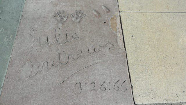 Julie Andrews Grauman's Chinese Theatre