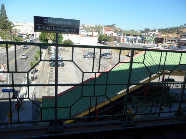 Chinatown from the station (Los Angeles)