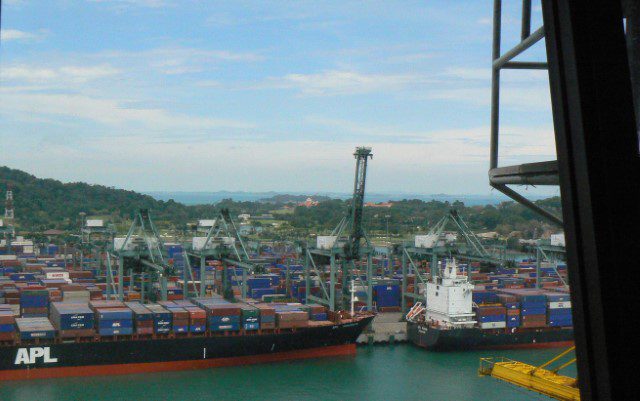 View of the Port from Prima Tower Revolving Restaurant