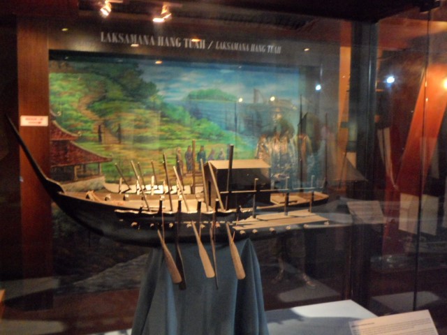 Model of an olden day ship (Melaka Maritime Museum)