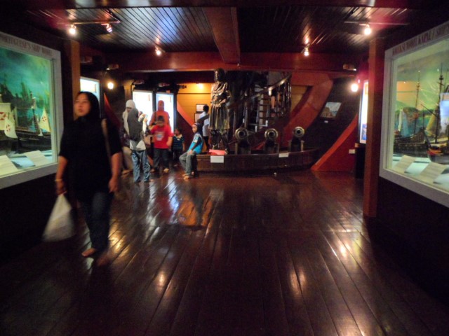 Lower deck of the Melaka Maritime Museum