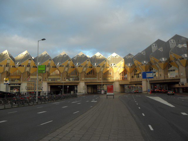 The Cube Houses from a distance | Rotterdam Attractions