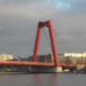Close up view of the Willemsbrug Rotterdam