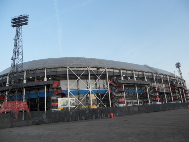 Close up view of Feyenoord Stadium